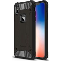 Mobigear Outdoor iPhone XS Max Hülle Hardcase Backcover Stoßfest - Schwarz