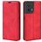 Mobigear Retro Slim OPPO Reno 8 5G Klapphülle Portemonnaie - Rot