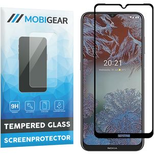 Mobigear Premium Nokia G20 Panzerglas Gehärtetes Glas Displayschutz - Hüllenfreundlich - Schwarz
