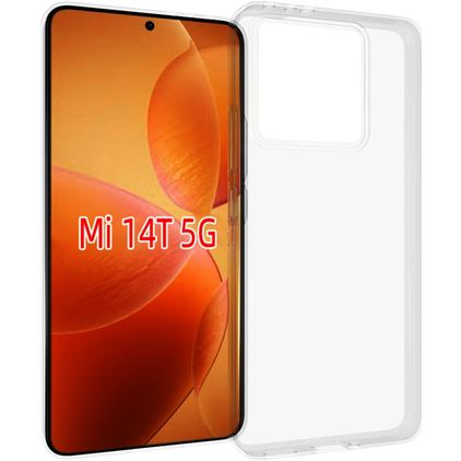 Mobigear Basics Durchsichtig Xiaomi 14T Hülle Flexibles TPU Backcover - Transparent