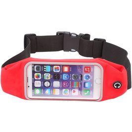 Mobigear Handyhalterung Joggen iPhone 6 Sporthülle Neopren Sportarmband - Rot
