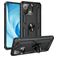 Mobigear Armor Ring Xiaomi Mi 11 Lite Hülle Hardcase Backcover Stoßfest mit Ringhalter - Schwarz