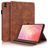 Mobigear Tree Samsung Galaxy Tab S11 Ultra Hülle Klapphülle + Stifthalter - Braun