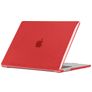 Mobigear Crystal Case MacBook Air 13 Zoll (2022-2026) Hardcase Hülle MacBook Case - Rot - Model A2681 / A3113 / A3240 / A3449