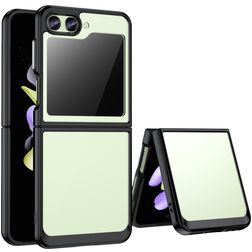 Mobigear Crystal Samsung Galaxy Z Flip 5 Hülle Hardcase Backcover - Transparent / Schwarz