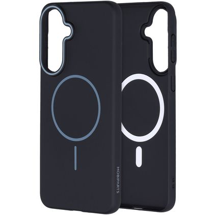 Mobiparts Slim Line Samsung Galaxy A37 MagSafe Hülle Hardcase Backcover - Onyx Black