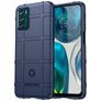 Mobigear Rugged Shield Motorola Moto G42 Hülle Flexibles TPU Backcover Stoßfest - Blau