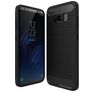 Mobigear Brushed Slim Samsung Galaxy S8 Hülle Flexibles TPU Backcover - Schwarz