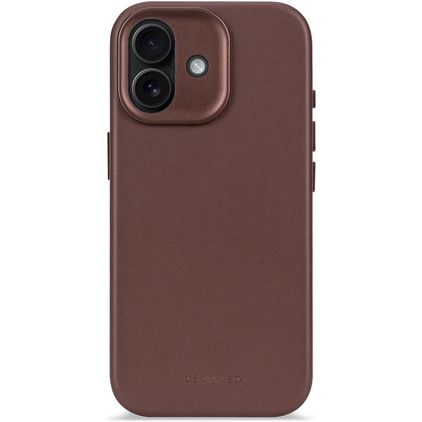 Decoded iPhone 17 Hülle Echtes Leder Backcover Stoßfest - Dark Ruby