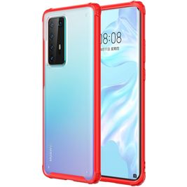 Mobigear Shockproof Huawei P40 Pro Hülle Hardcase Backcover Stoßfest - Rot