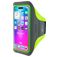 Mobiparts Comfort Fit Handyhalterung Joggen iPhone 17 Sporthülle Neopren Sportarmband - Grün