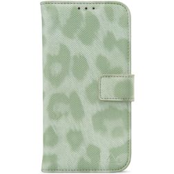 My Style Flex Wallet iPhone SE (2022) Hülle Klapphülle Geldbörse - Green Leopard