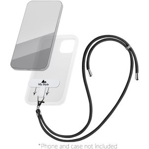 My Style Lanyard Universal-Handykette einstellbar - Schwarz