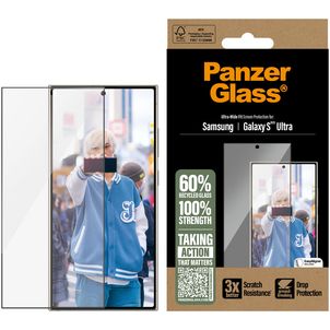 PanzerGlass Ultra-Wide Fit Samsung Galaxy S25 Ultra Gehärtetes Glas Displayschutz - Hüllenfreundlich