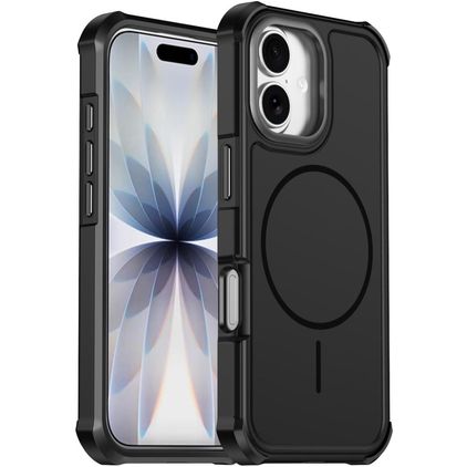 Mobigear Airbag Shockproof iPhone 17 MagSafe Hülle Hardcase Backcover Stoßfest - Schwarz