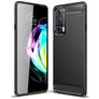 Mobigear Brushed Slim Motorola Edge 20 Hülle Flexibles TPU Backcover - Schwarz