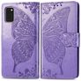 Mobigear Butterfly Samsung Galaxy A41 Hülle Klapphülle Geldbörse - Lila