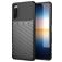 Mobigear Groove Sony Xperia 10 III Hülle Flexibles TPU Backcover - Schwarz