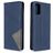 Mobigear Rhombus Slim Samsung Galaxy A41 Hülle Klapphülle - Blau