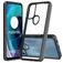 Mobigear Crystal Motorola Moto G71 5G Hülle Hardcase Backcover - Transparent / Schwarz