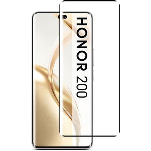 Mobigear Premium HONOR 200 Panzerglas Gehärtetes Glas Displayschutz - Hüllenfreundlich - Schwarz