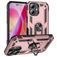 Mobigear Armor Ring iPhone 16 Plus Hülle Hardcase Backcover Stoßfest mit Ringhalter - Roségold