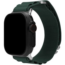 Mobilize Alpine Nylon Apple Watch Armband Dornschließe - 42/41/40/38 mm - Dunkelgrün