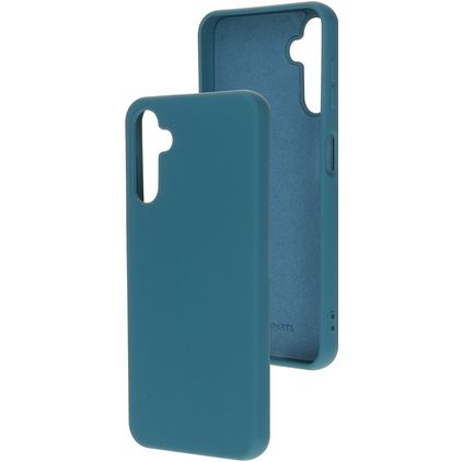 Mobiparts Samsung Galaxy A14 Silikon Hülle Backcover - Blueberry Blue