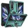 Mobigear Armor Ring Samsung Galaxy Z Fold 4 Hülle Hardcase Backcover Stoßfest mit Ringhalter - Grün