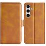 Mobigear Slim Magnet Samsung Galaxy S24 FE Hülle Klapphülle Geldbörse - Cognac