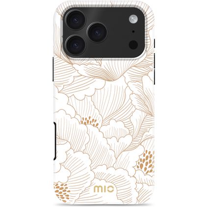 MIO iPhone 17 Pro MagSafe Hülle Hardcase Backcover - White Roses