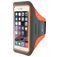 Mobiparts Comfort Fit Handyhalterung Joggen iPhone SE (2022) Sporthülle Neopren Sportarmband - Neon Orange