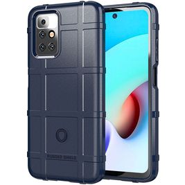 Mobigear Rugged Shield Xiaomi Redmi 10 4G Hülle Flexibles TPU Backcover Stoßfest - Blau