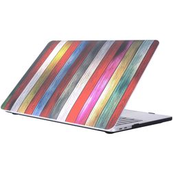 Mobigear Design Wood MacBook Pro 15 Zoll (2016-2019) Hardshell Hülle Laptop Cover MacBook Case - Model 3 - Modell A1707 / A1990
