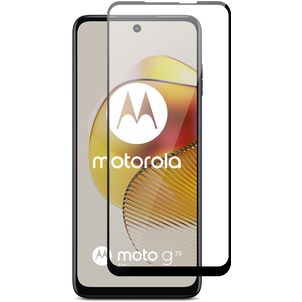 Mobigear Premium Motorola Moto G73 5G Panzerglas Gehärtetes Glas Displayschutz - Hüllenfreundlich - Schwarz