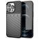 Mobigear Groove iPhone 13 Pro Hülle Flexibles TPU Backcover - Schwarz