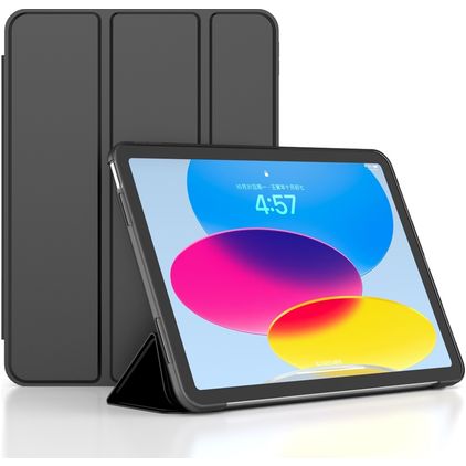 Mobigear Tri-Fold Gel iPad 11 (2025) Hülle TPU,Kunstleder Klapphülle - Schwarz