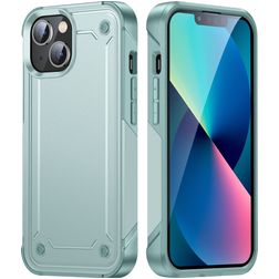 Mobigear Slim Armor iPhone 14 Plus Hülle Hardcase Backcover Stoßfest - Türkis