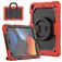 Mobigear RingGuard iPad 9 (2021) Hülle Kunststoff,Silikon Backcover + Ständer - Schwarz / Rot