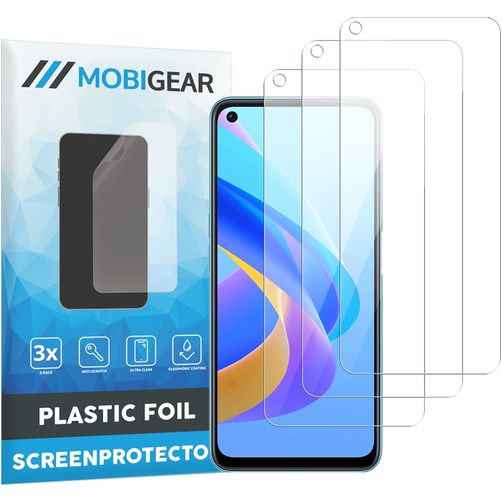 Mobigear OPPO A76 Displayschutz Schutzfolie - Hüllenfreundlich (3er Pack)