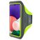Mobiparts Comfort Fit Handyhalterung Joggen Samsung Galaxy A22 5G Sporthülle Neopren Sportarmband - Neon Green