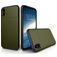 Mobigear Card iPhone XS Hülle Hardcase Backcover Stoßfest mit Kartenhalter - Armeegrün