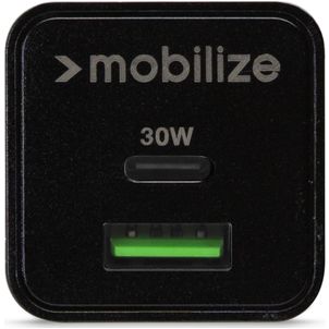 Mobilize Dual USB / USB-C Ladegerät Power Delivery 30W - Schwarz
