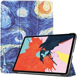 Mobigear Tri-Fold iPad Air 5 (2022) Hülle Klapphülle - The Starry Night