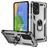 Mobigear Armor Ring Samsung Galaxy A73 Hülle Hardcase Backcover Stoßfest mit Ringhalter - Silber