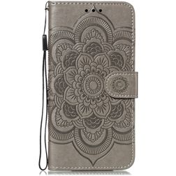 Mobigear Mandala iPhone 11 Klapphülle Portemonnaie - Grau