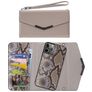 Mobilize Elegant Magnet iPhone 11 Pro Hülle 2in1 Clutch (herausnehmbar) - Beige Snake