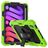 Mobigear SureGrip Xtreme iPad Mini 6 (2021) Hülle Kunststoff,Silikon Backcover + Stifthalter + Schulterträger + Ständer - Schwarz / Grün