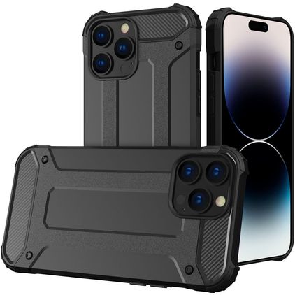 Mobigear Outdoor iPhone 14 Pro Hülle Hardcase Backcover Stoßfest - Schwarz