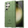 Mobigear Rugged Shield Samsung Galaxy S24 Ultra Hülle Flexibles TPU Backcover Stoßfest - Grün